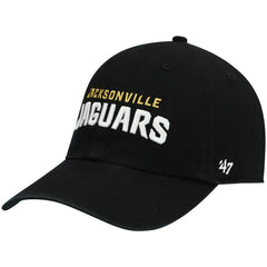 Jacksonville Jaguars 47 brand '47 Clean Up Script Adjustable Hat