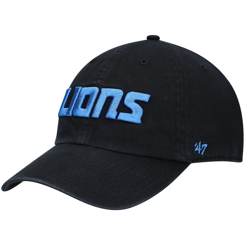 Detroit Lions 47 brand '47 Clean Up Script Adjustable Hat