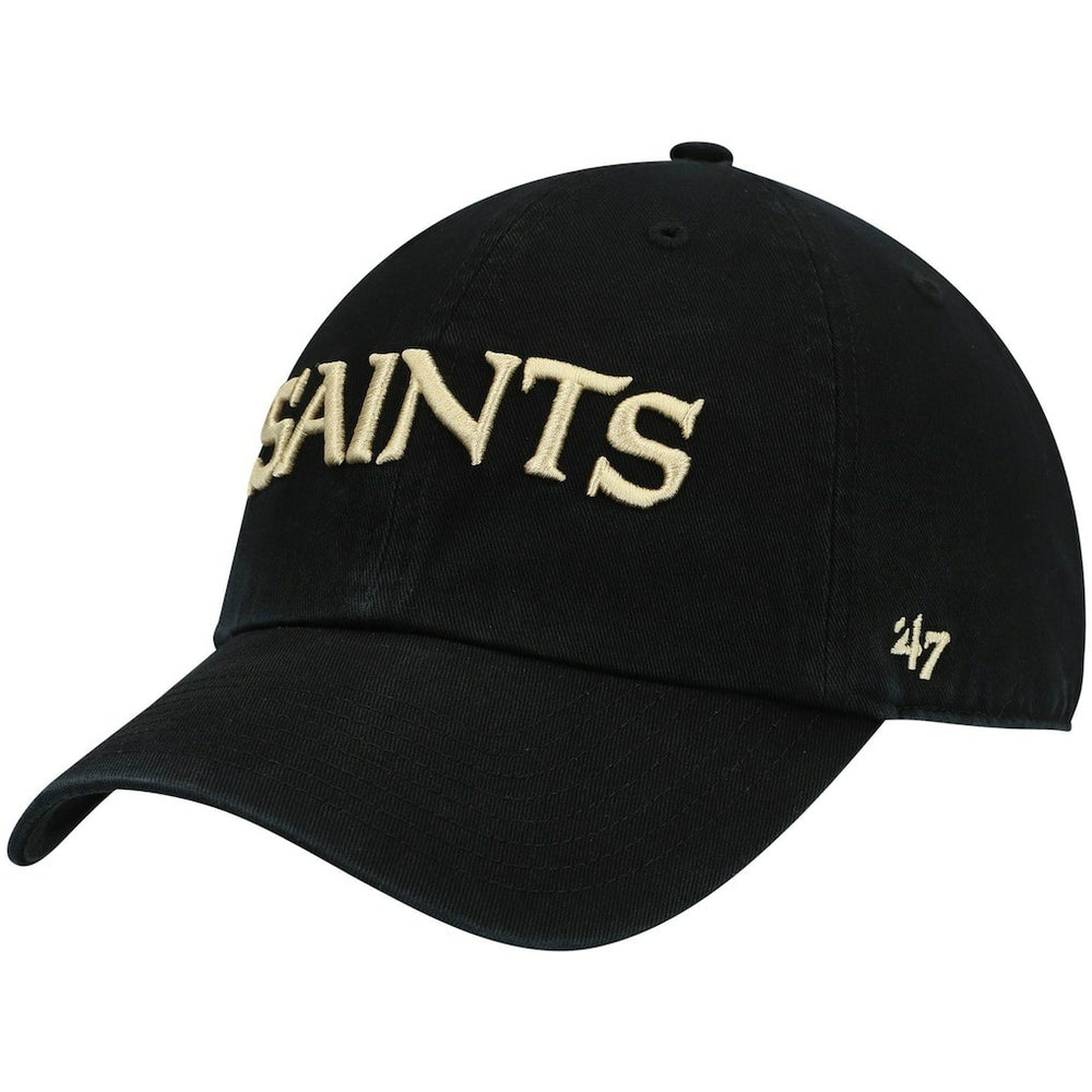 New Orleans Saints 47 brand '47 Clean Up Script Adjustable Hat