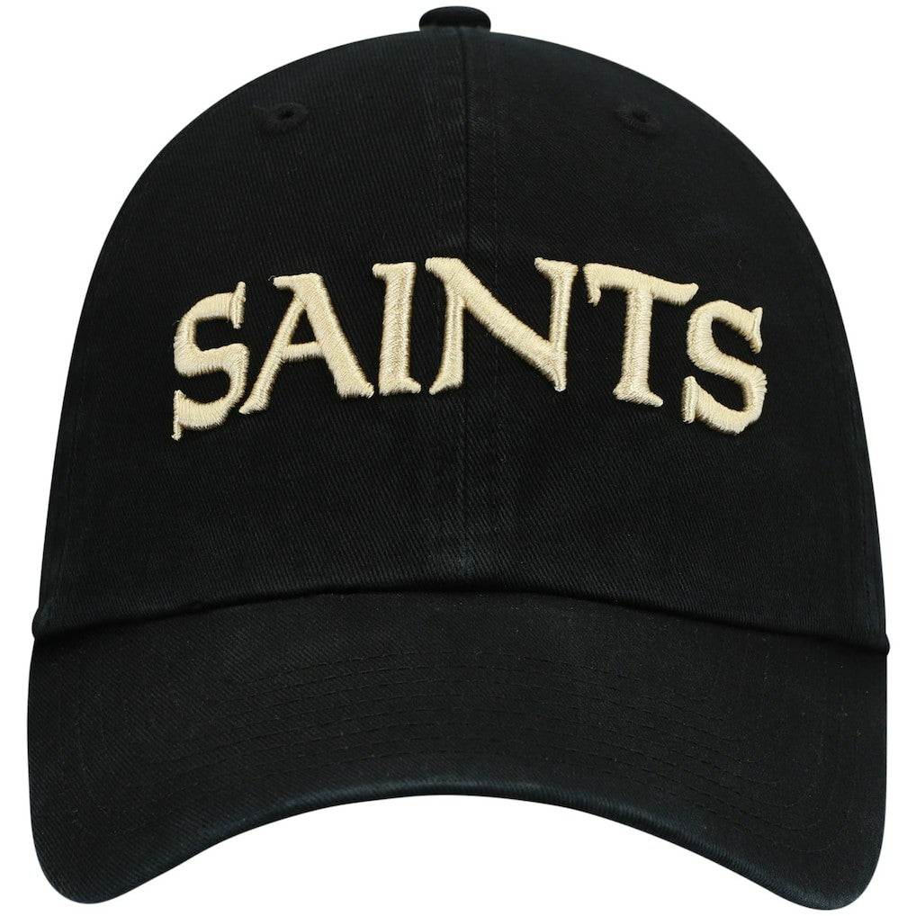 New Orleans Saints 47 brand '47 Clean Up Script Adjustable Hat