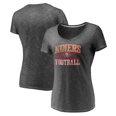 San Francisco 49ers Fanatics Women's Hometown Space-Dye V-Neck T-Shirt