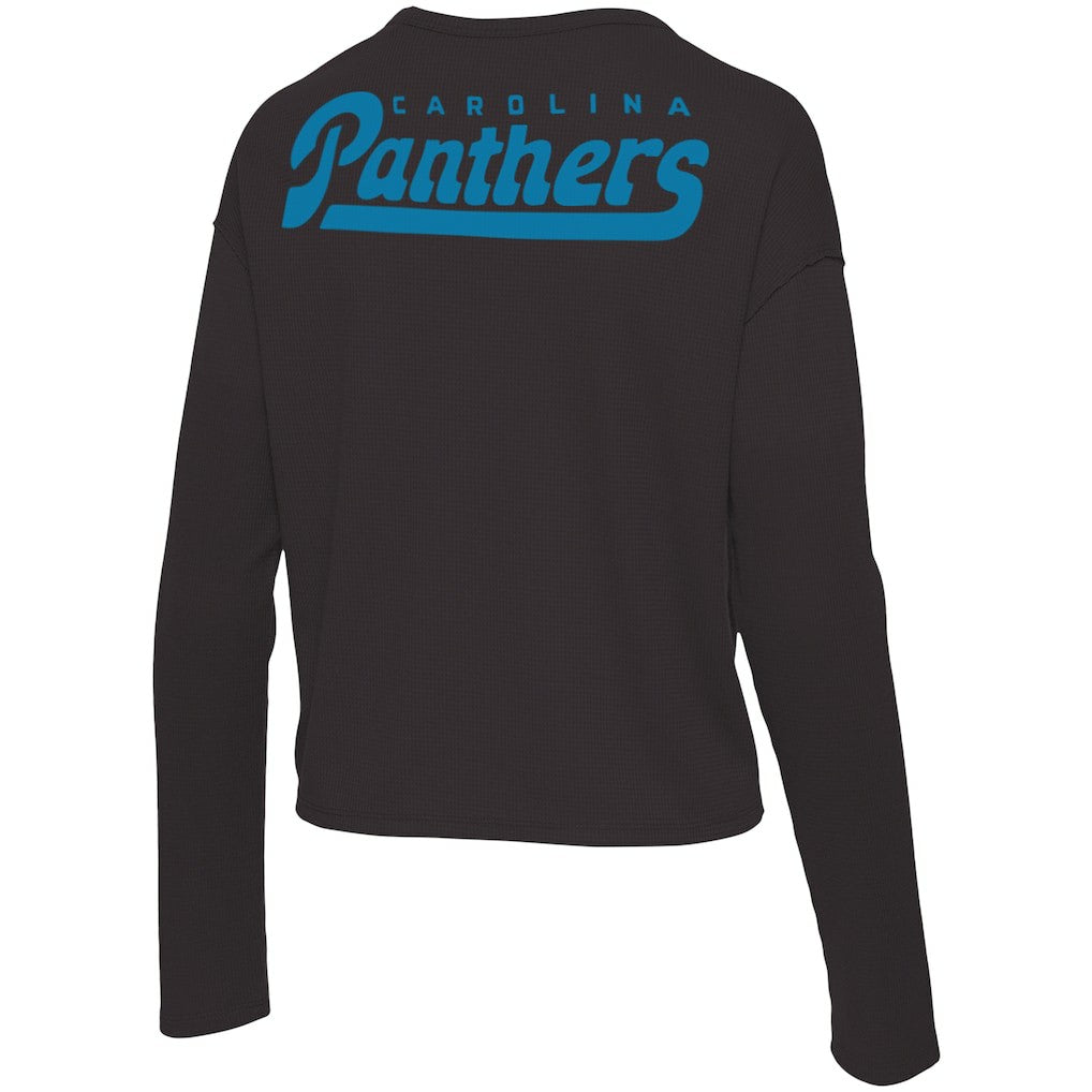 Carolina Panthers  Junk Food Women's Pocket Thermal Long Sleeve T-Shirt