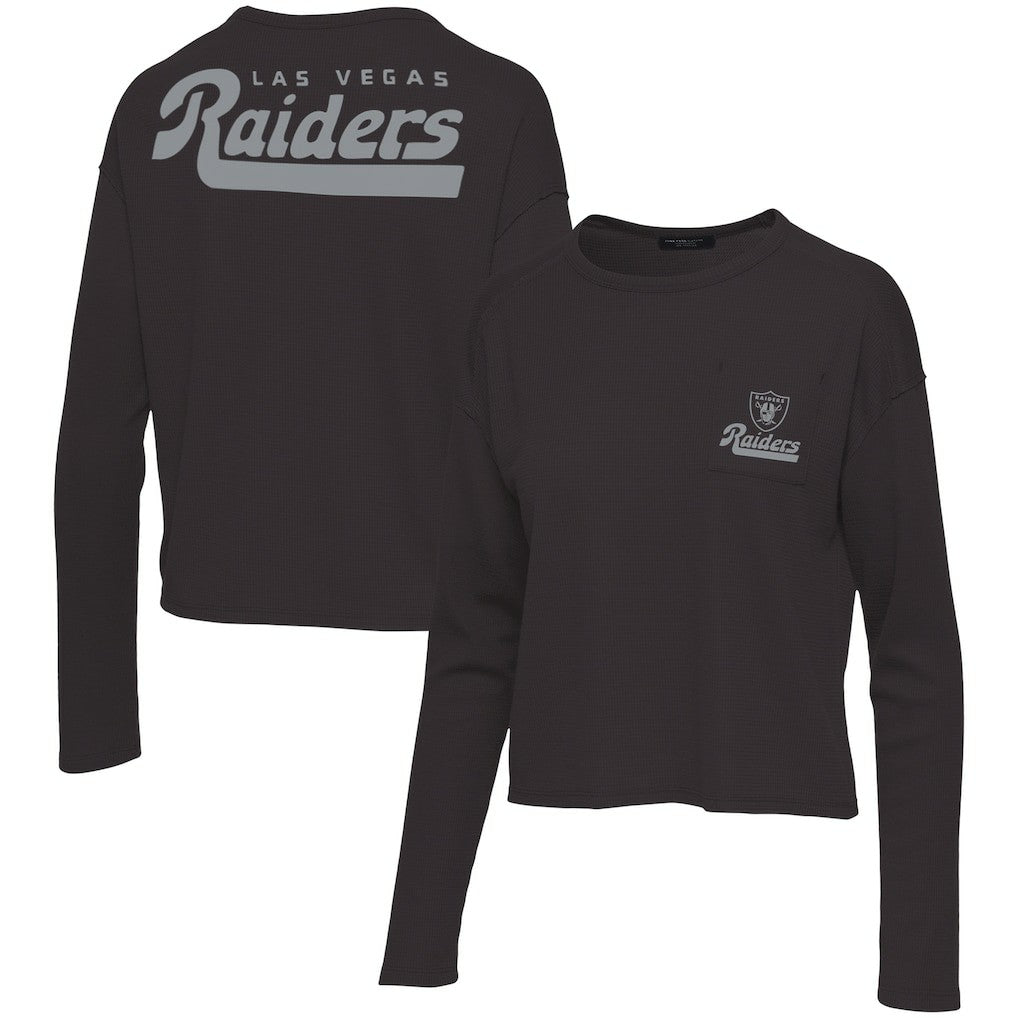 Las Vegas Raiders  Junk Food Women's Pocket Thermal Long Sleeve T-Shirt