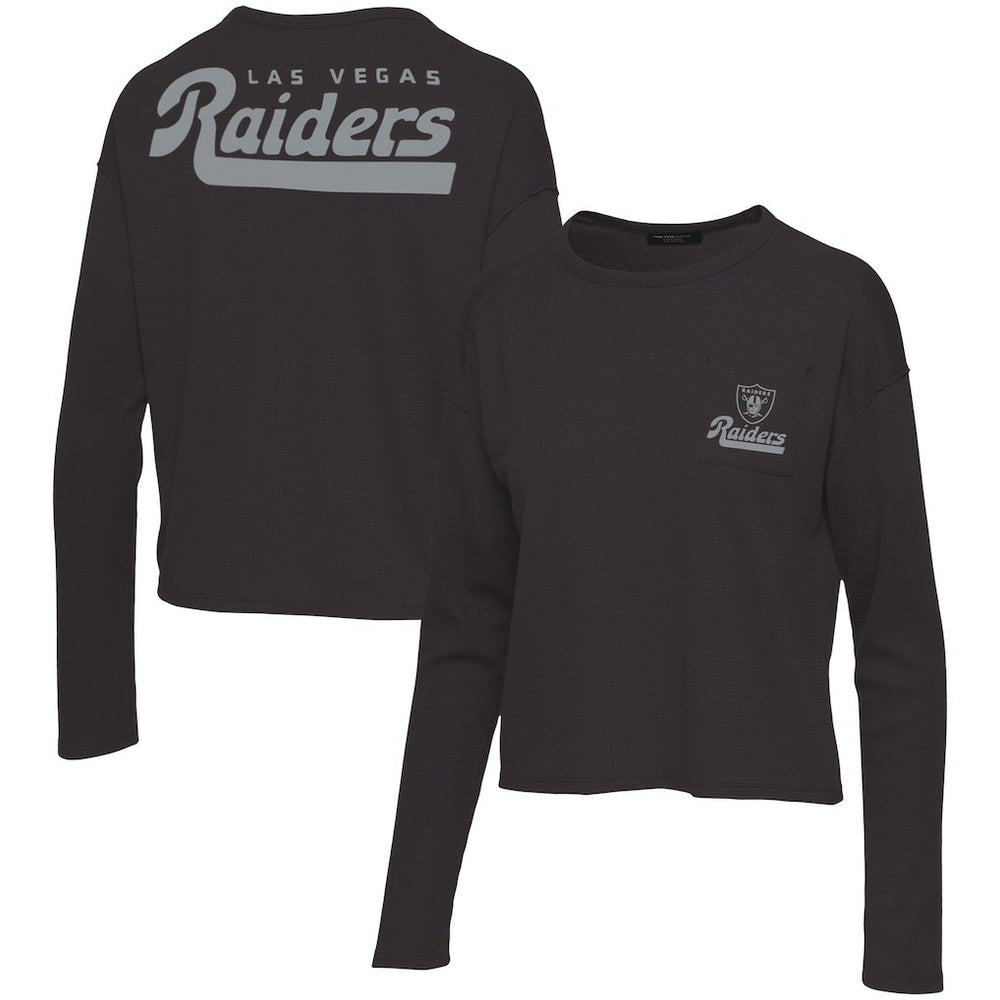 Las Vegas Raiders  Junk Food Women's Pocket Thermal Long Sleeve T-Shirt