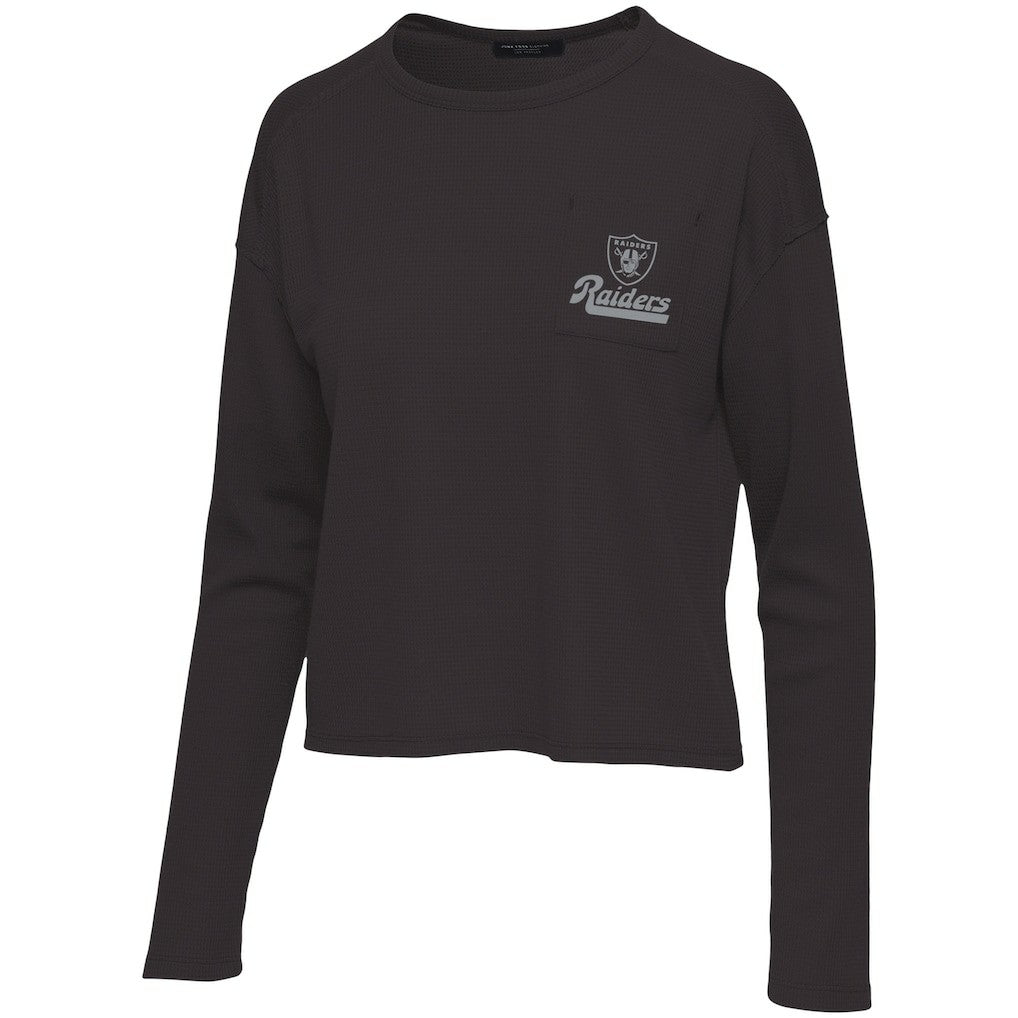 Las Vegas Raiders  Junk Food Women's Pocket Thermal Long Sleeve T-Shirt