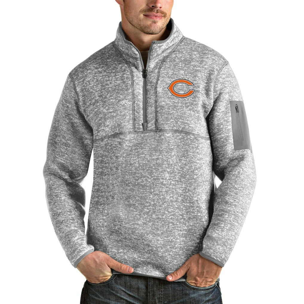 Chicago Bears  Antigua Fortune Quarter-Zip Pullover Jacket