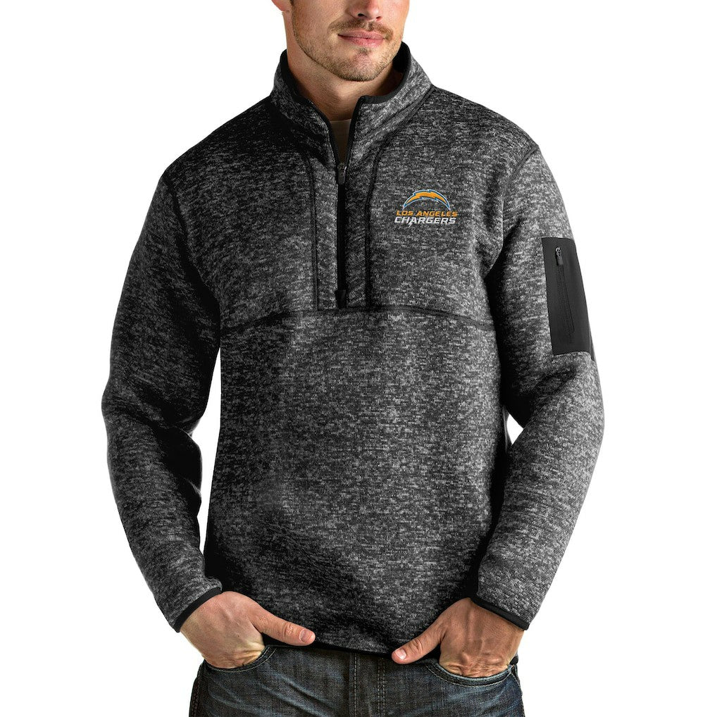 Los Angeles Chargers  Antigua Fortune Quarter-Zip Pullover Jacket
