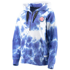 Chicago Cubs DKNY Sport Women's Dakota Tie-Dye Half-Zip Hoodie | MLB Online