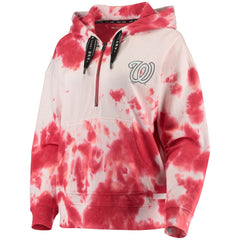 Washington Nationals DKNY Sport Women's Dakota Tie-Dye Half-Zip Hoodie | MLB Online