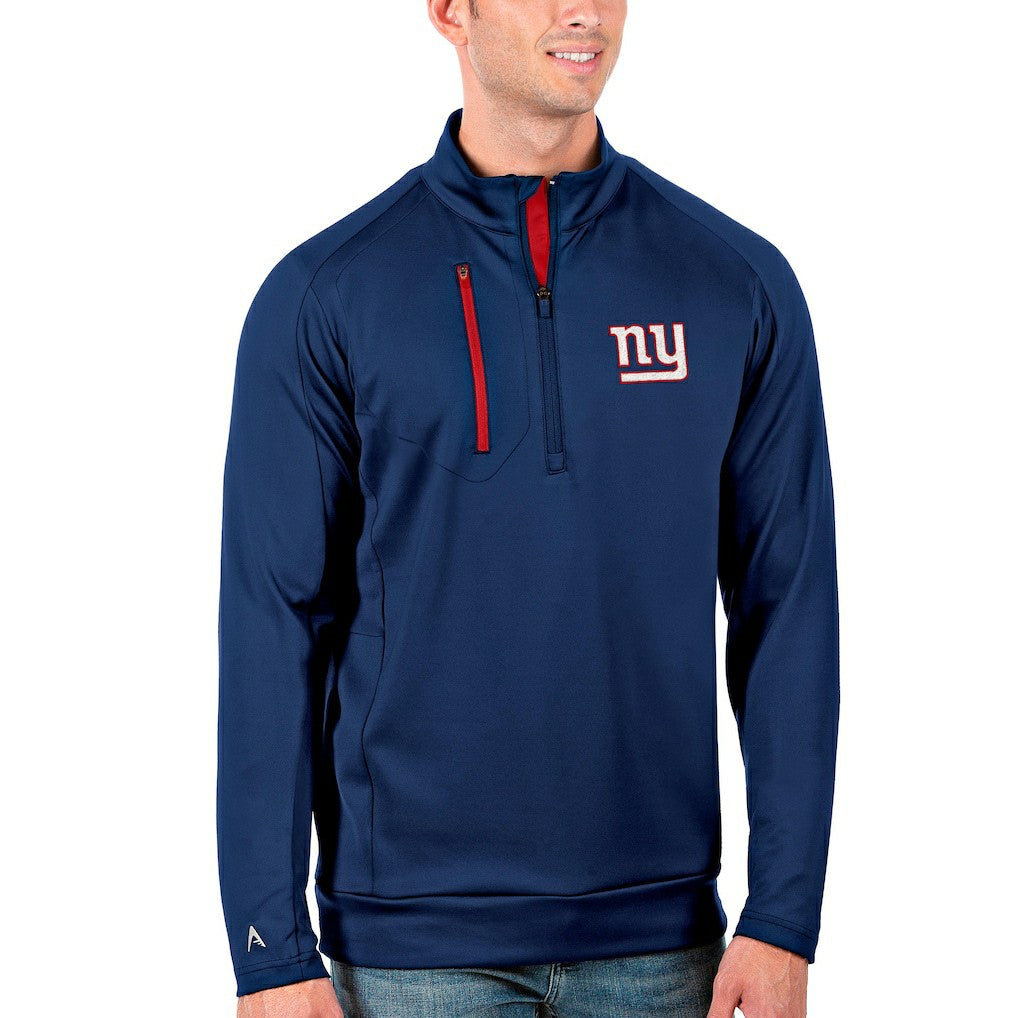 New York Giants New Era Antigua Generation Quarter-Zip Pullover Jacket