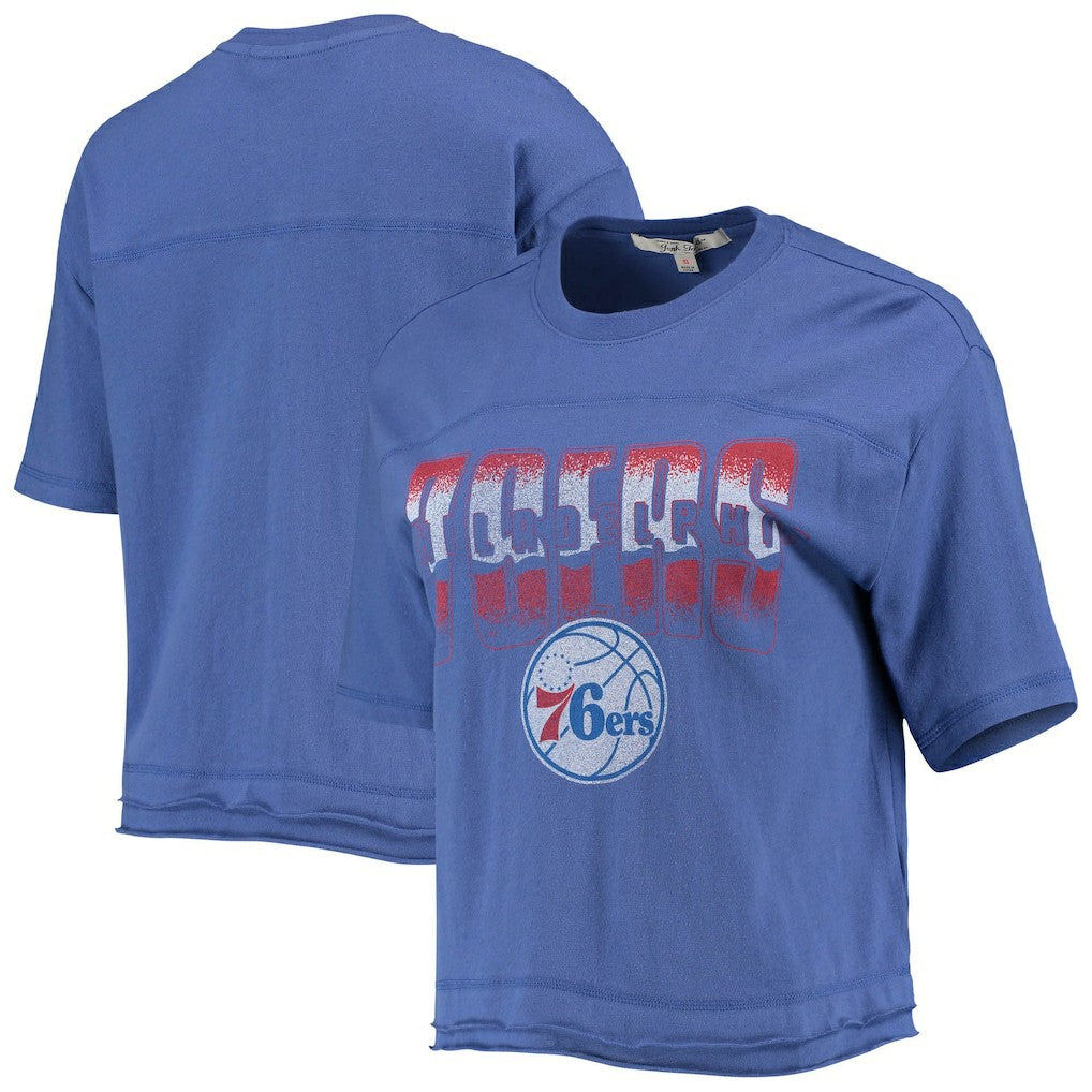 Philadelphia 76ers Junk Food Women's Gradient Crop Top For Sale