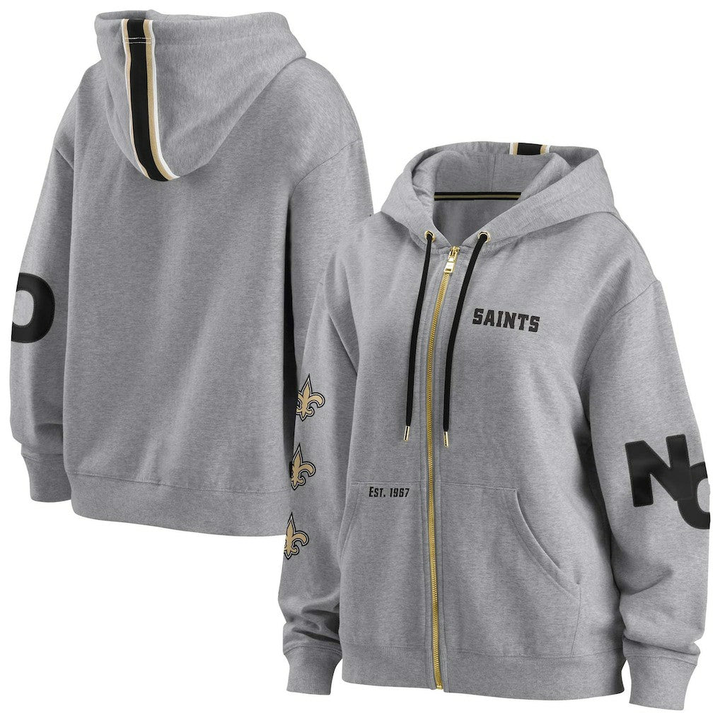 New Orleans Saints  WEAR by Erin Andrews Women's Full-Zip Hoodie