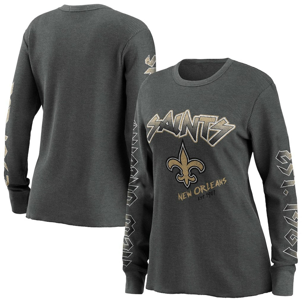 New Orleans Saints  WEAR by Erin Andrews Women's Long Sleeve Thermal T-Shirt
