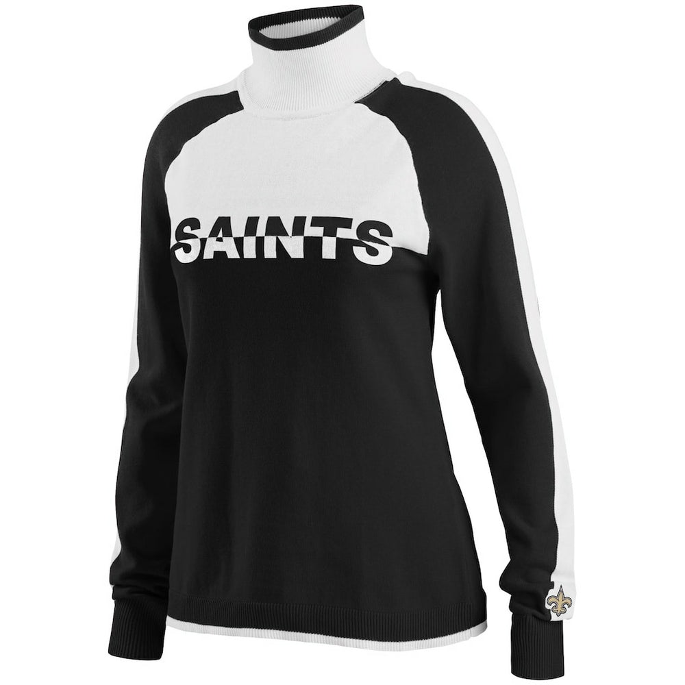 New Orleans Saints  WEAR by Erin Andrews Women's Ski Raglan Pullover Sweater