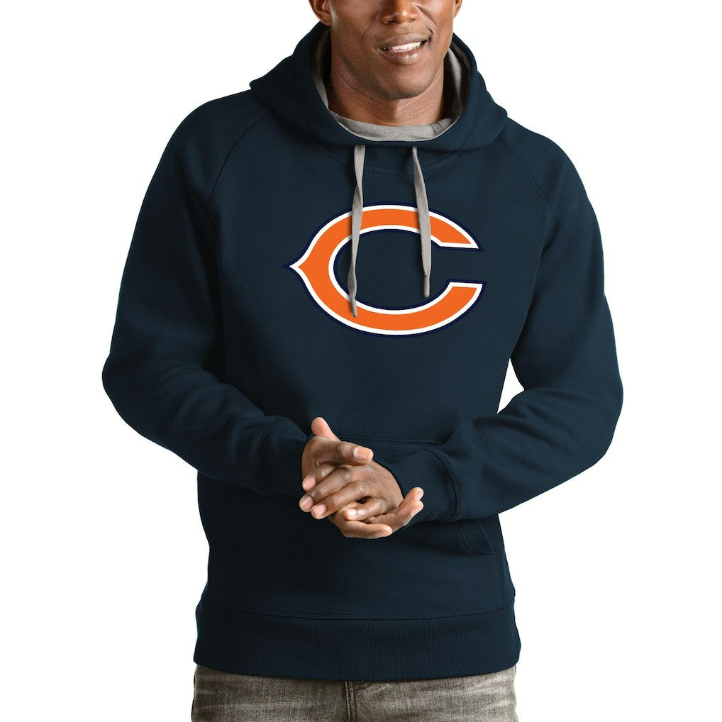 Chicago Bears  Antigua Logo Victory Pullover Hoodie