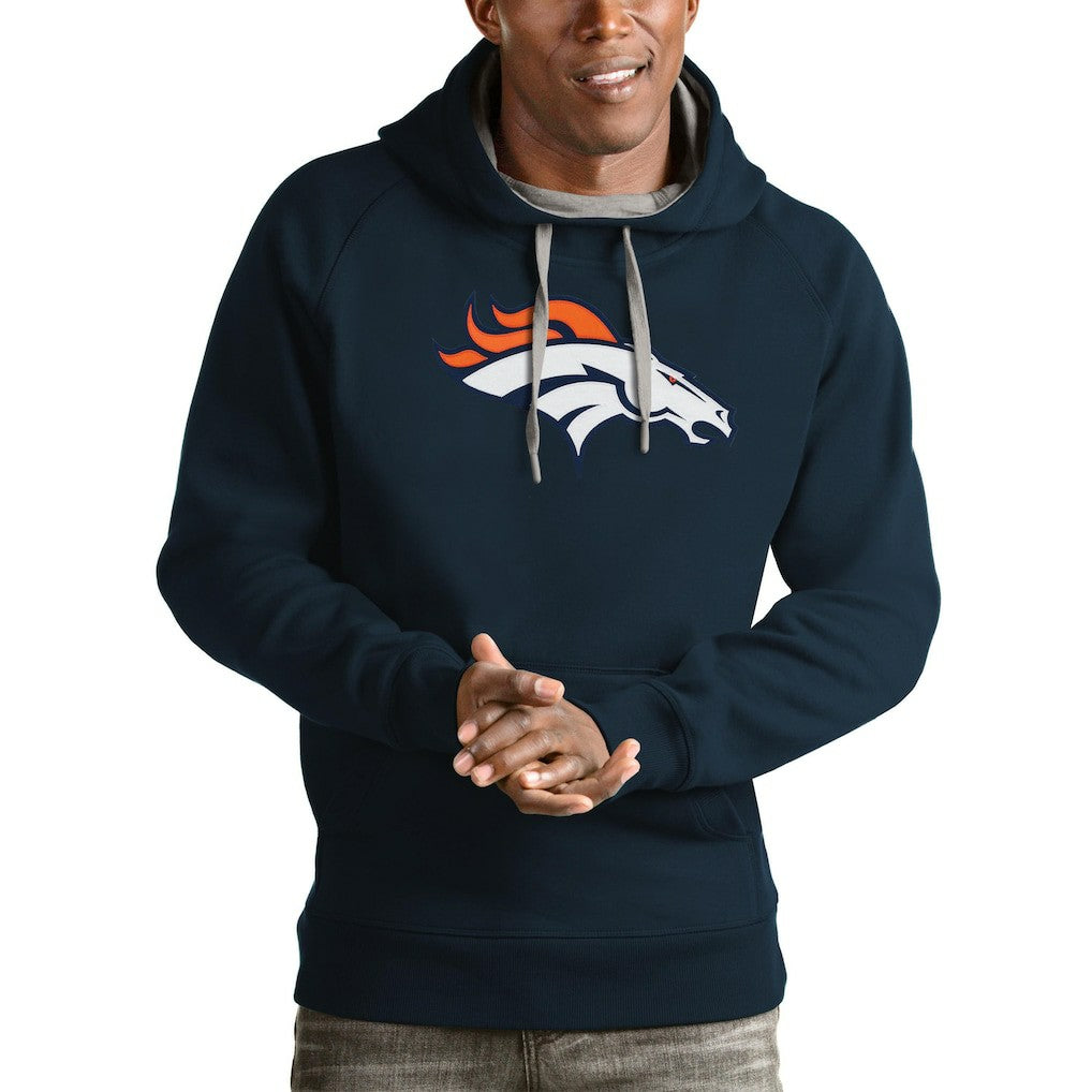 Denver Broncos  Antigua Victory Pullover Hoodie