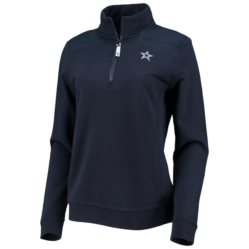 Dallas Cowboys  Vineyard Vines Women's Shep Shirt Quarter-Zip Sweatshirt
