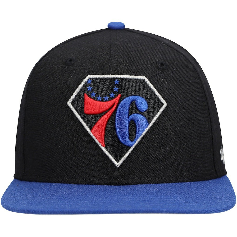 Philadelphia 76ers '47 75th Anniversary Carat Captain Snapback Hat On Sale