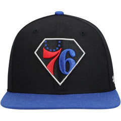 Philadelphia 76ers '47 75th Anniversary Carat Captain Snapback Hat On Sale