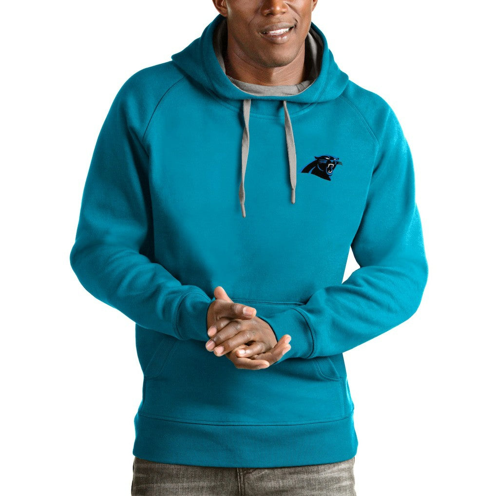 Carolina Panthers  Antigua Logo Victory Pullover Hoodie