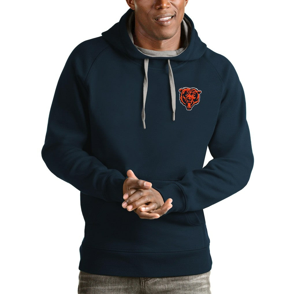 Chicago Bears  Antigua Logo Victory Pullover Hoodie