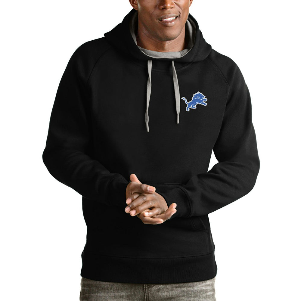 Detroit Lions  Antigua Logo Victory Pullover Hoodie