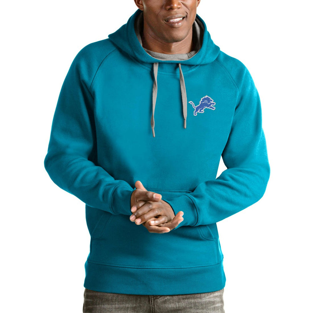 Detroit Lions  Antigua Logo Victory Pullover Hoodie