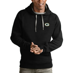 Green Bay Packers  Antigua Logo Victory Pullover Hoodie