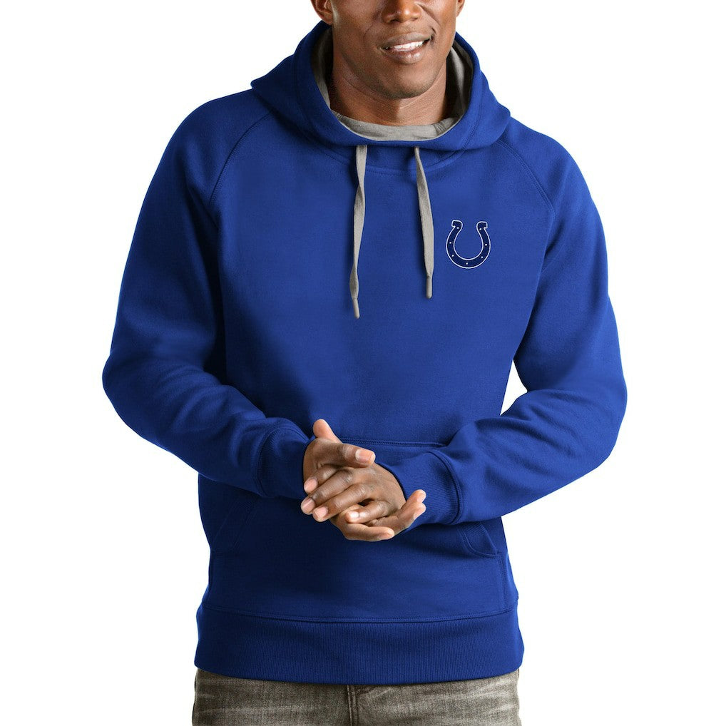 Indianapolis Colts  Antigua Logo Victory Pullover Hoodie