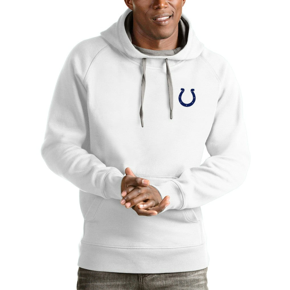 Indianapolis Colts  Antigua Logo Victory Pullover Hoodie
