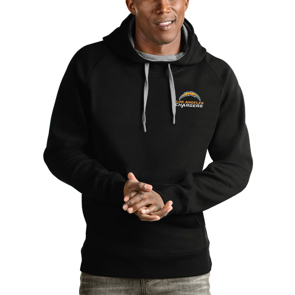 Los Angeles Chargers  Antigua Logo Victory Pullover Hoodie