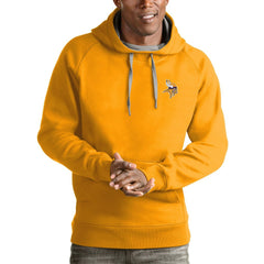 Minnesota Vikings  Antigua Logo Victory Pullover Hoodie