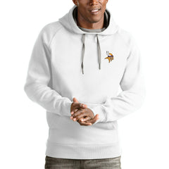 Minnesota Vikings  Antigua Logo Victory Pullover Hoodie