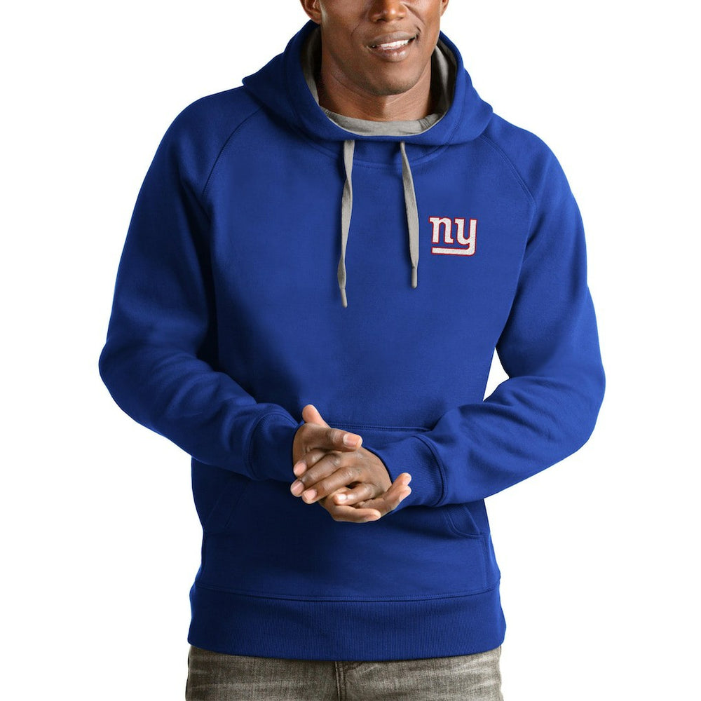 New York Giants  Antigua Logo Victory Pullover Hoodie