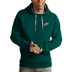 Philadelphia Eagles  Antigua Logo Victory Pullover Hoodie