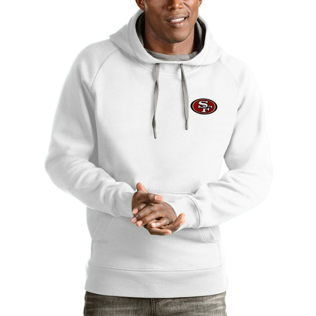 San Francisco 49ers  Antigua Logo Victory Pullover Hoodie