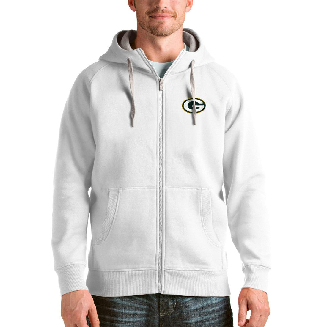 Green Bay Packers  Antigua Victory Full-Zip Hoodie