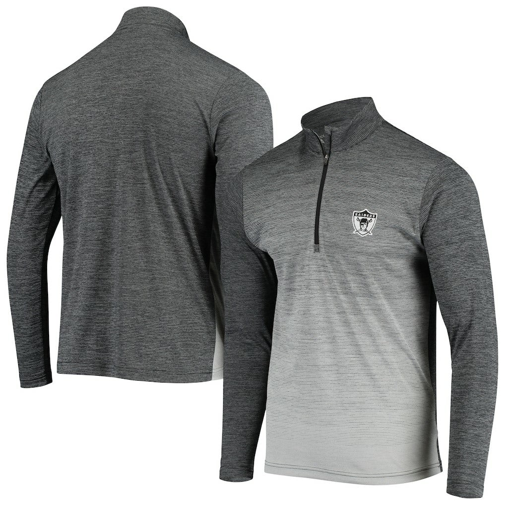 Las Vegas Raiders  Antigua Throwback Cycle Quarter-Zip Jacket