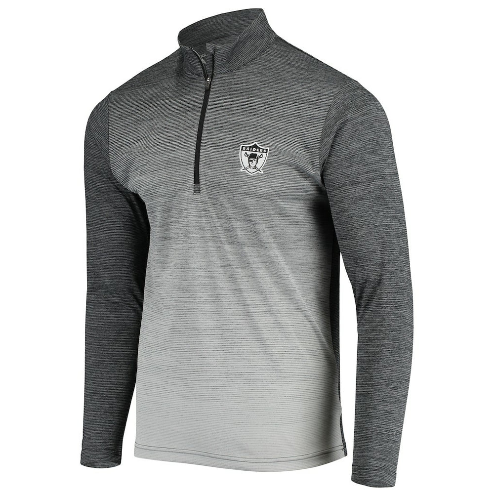 Las Vegas Raiders  Antigua Throwback Cycle Quarter-Zip Jacket