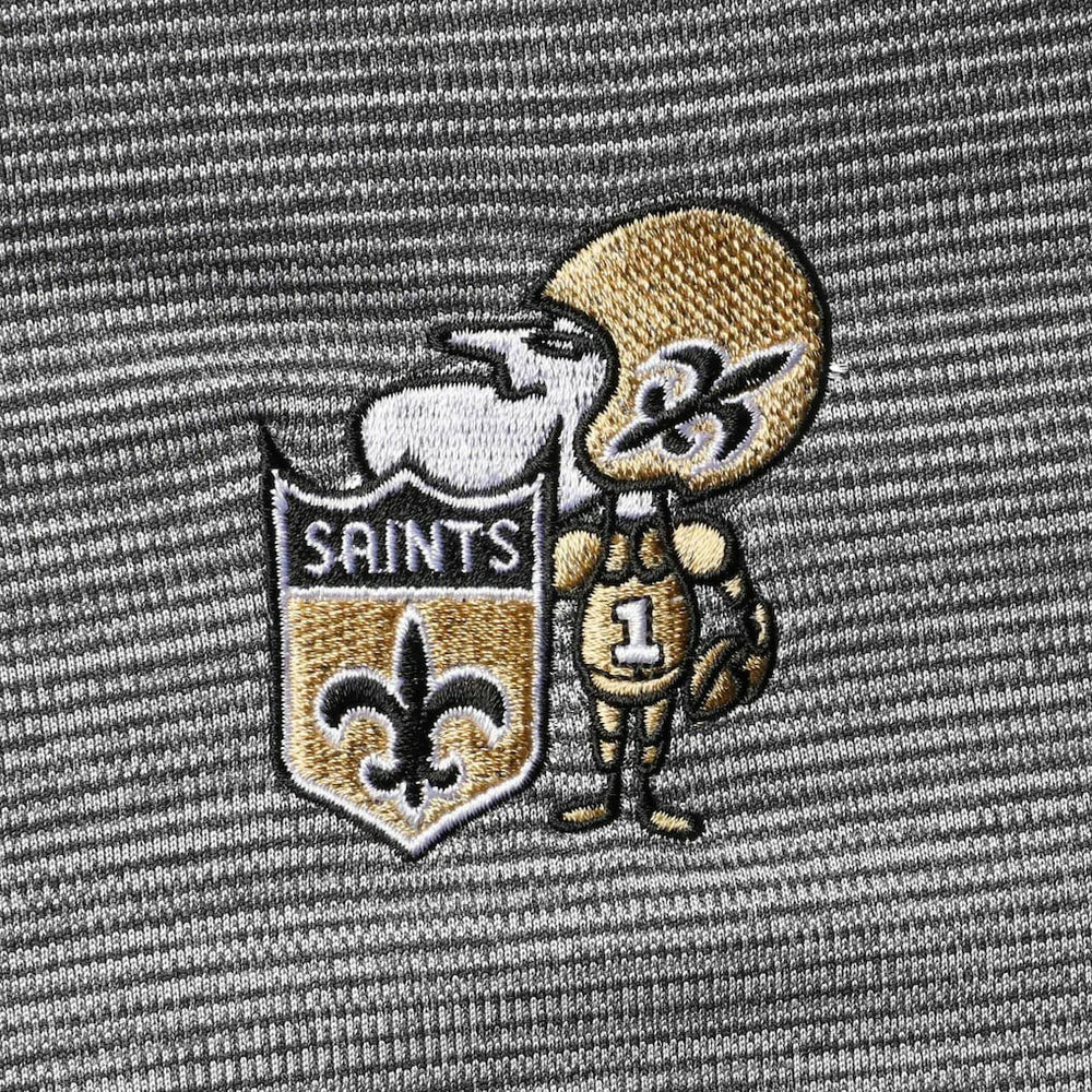 New Orleans Saints  Antigua Throwback Cycle Quarter-Zip Jacket