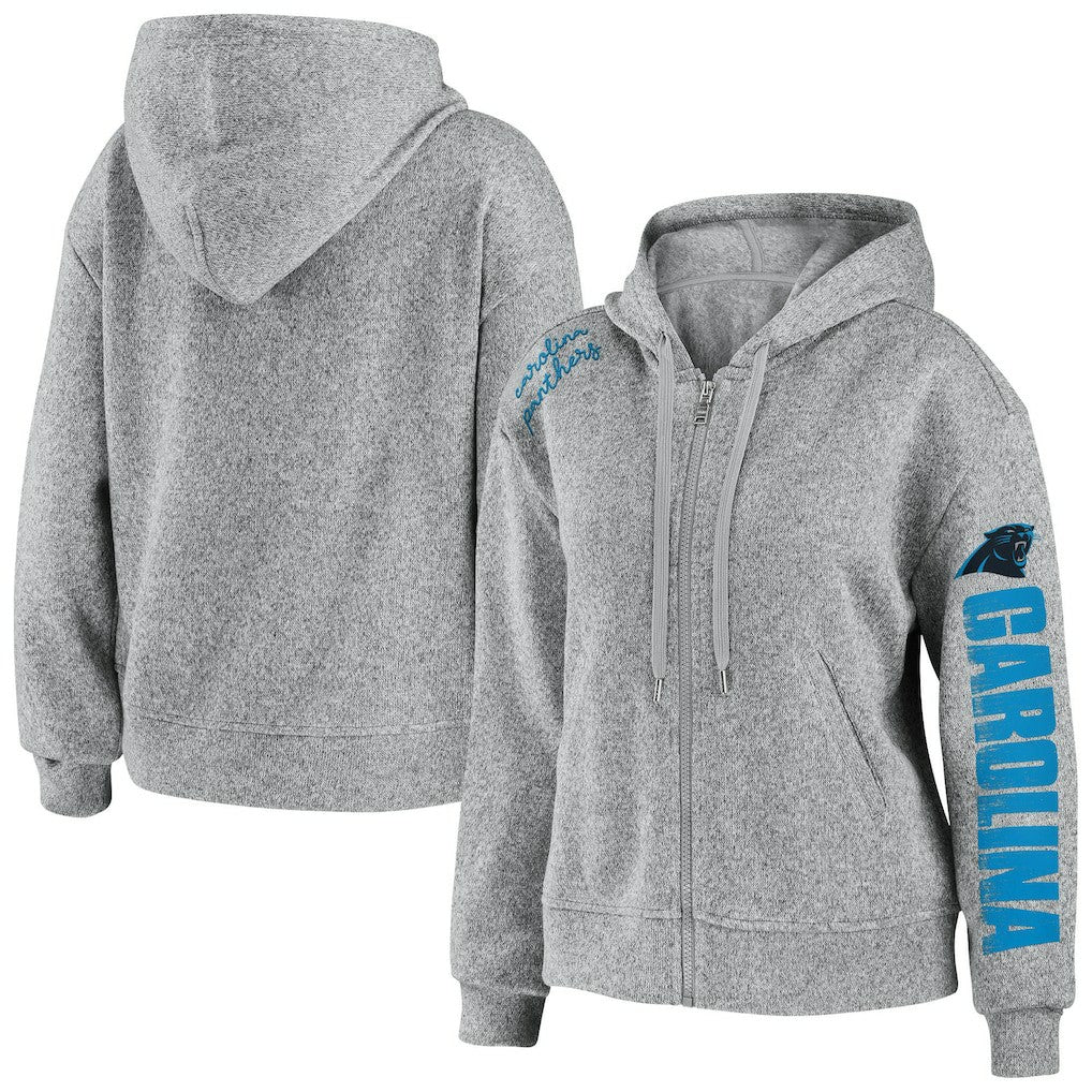 Carolina Panthers  WEAR by Erin Andrews Women's Full-Zip Hoodie