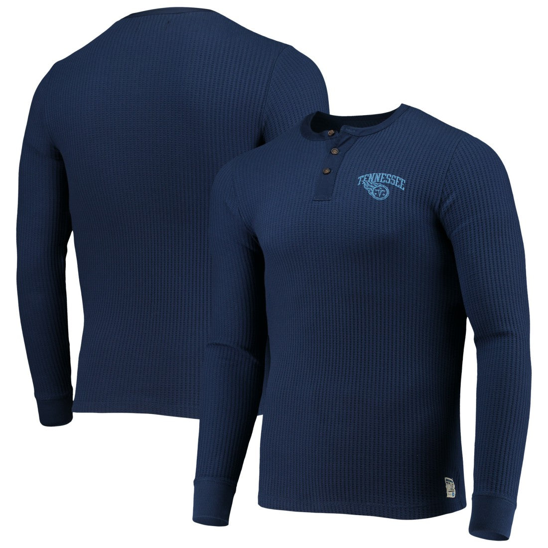 Tennessee Titans  Junk Food Thermal Henley Long Sleeve T-Shirt