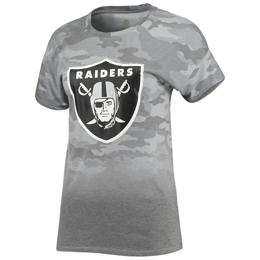 Las Vegas Raiders  Juniors Beth Camo Dip-Dye T-Shirt