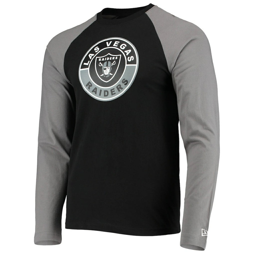 Las Vegas Raiders New Era League Raglan Long Sleeve T-Shirt