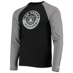 Las Vegas Raiders New Era League Raglan Long Sleeve T-Shirt