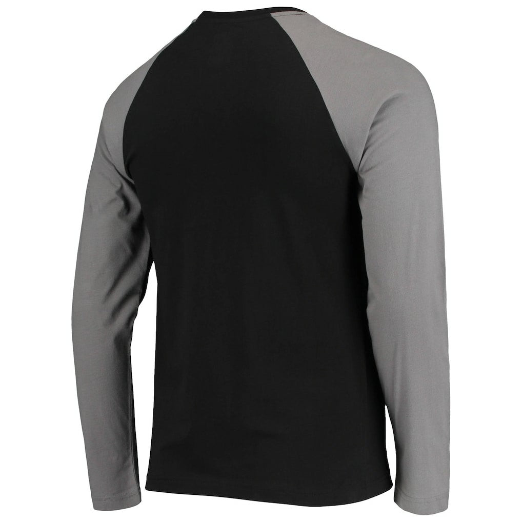 Las Vegas Raiders New Era League Raglan Throwback Long Sleeve T-Shirt
