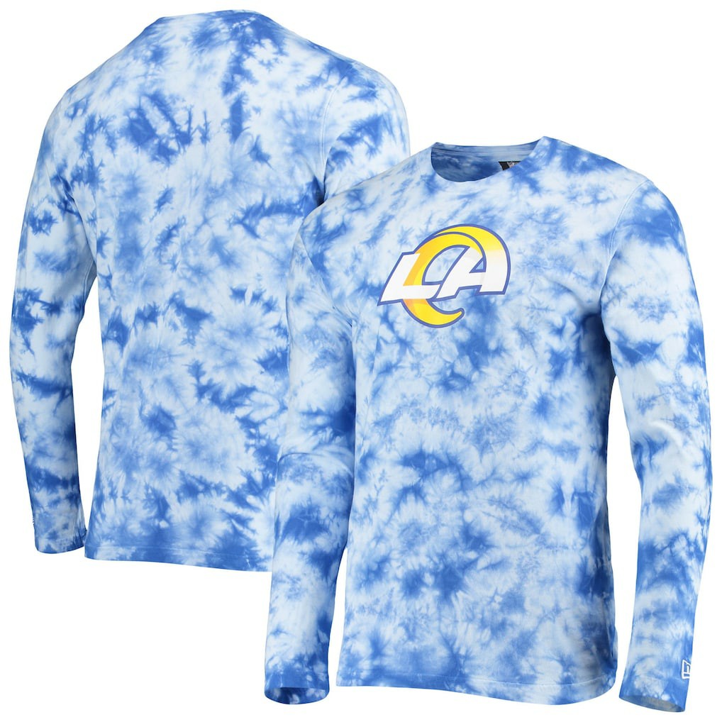 Los Angeles Rams New Era Tie-Dye Long Sleeve T-Shirt