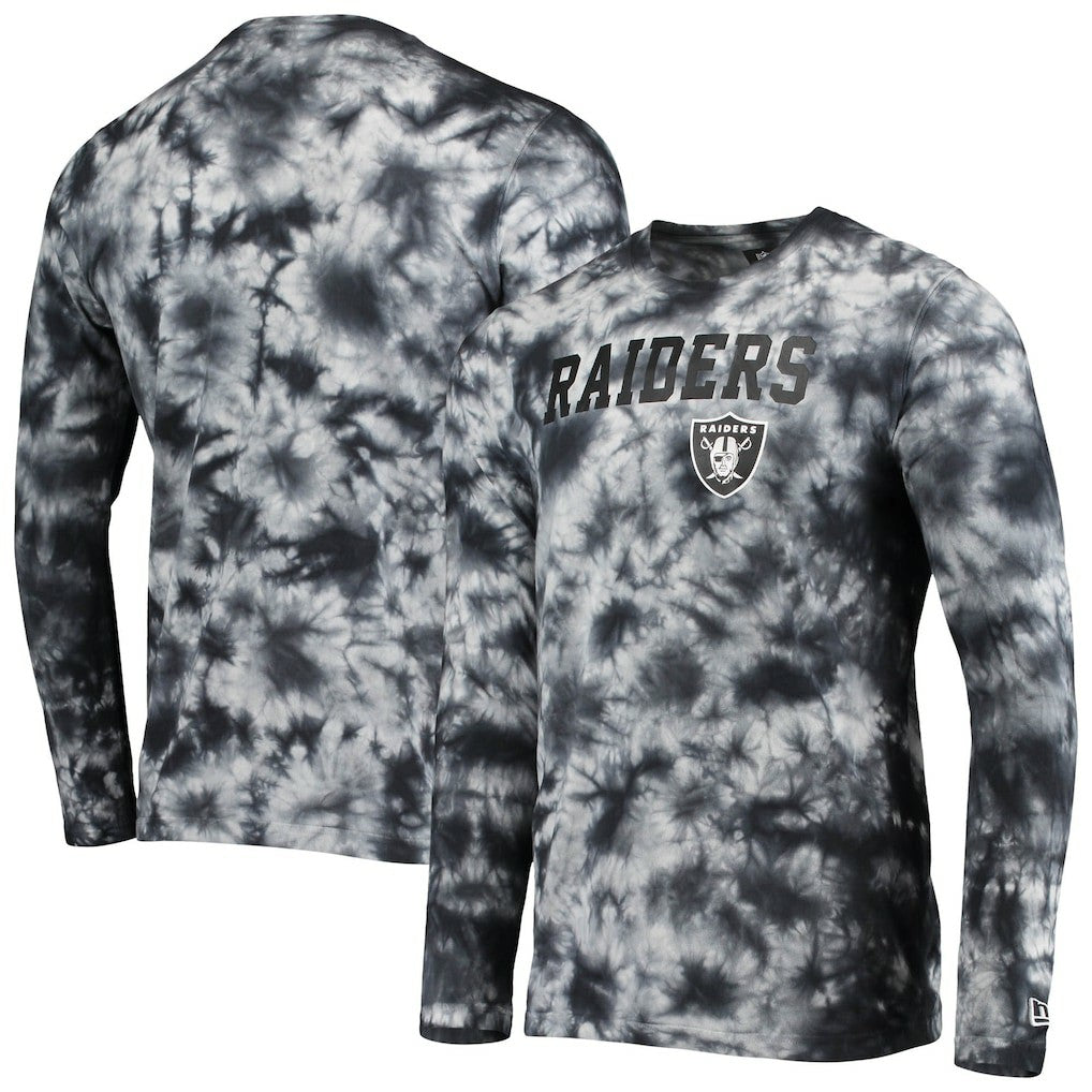 Las Vegas Raiders New Era Tie-Dye Long Sleeve T-Shirt