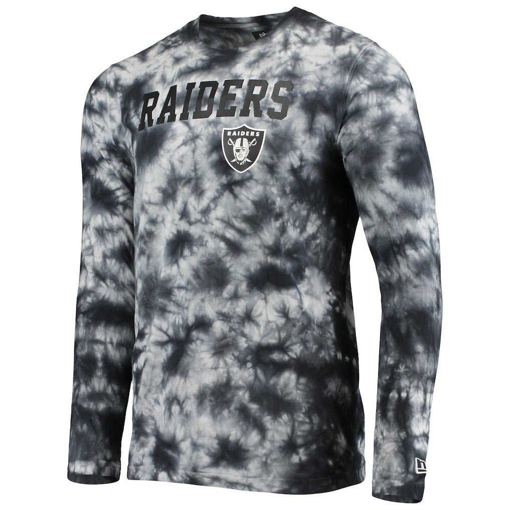 Las Vegas Raiders New Era Tie-Dye Long Sleeve T-Shirt