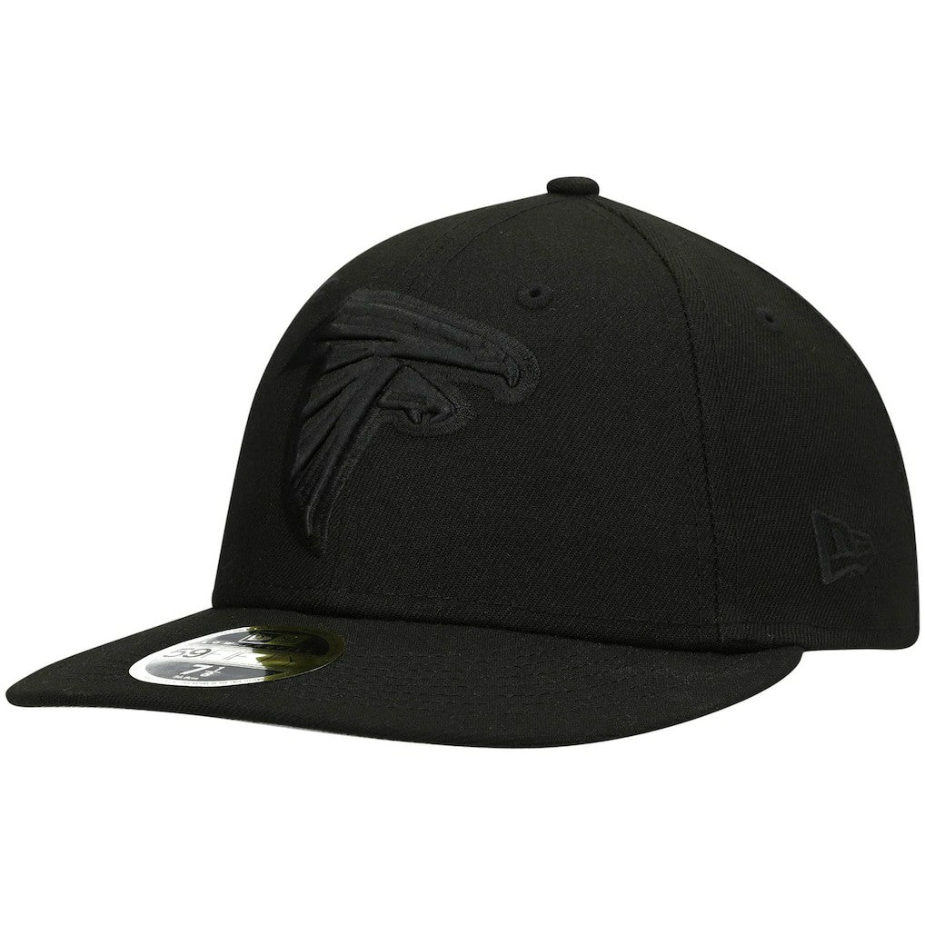 Atlanta Falcons New Era Black on Black Low Profile 59FIFTY II Fitted Hat